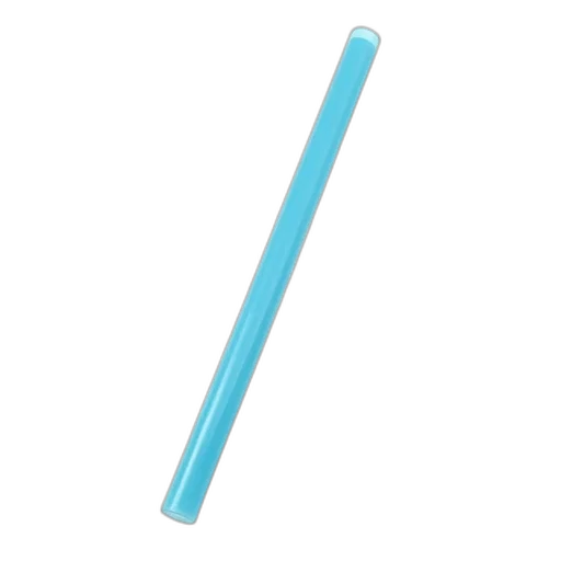 staff, weapon, umbrella, sword, 3d render, blue, pastel, plastic transparent PNG cut-out