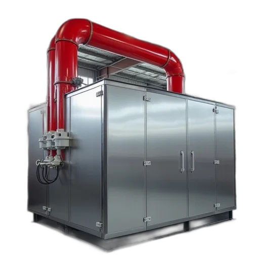 robot, 3d render, heat, treatment, unit, commercial, industrial, purposes transparent PNG cut-out