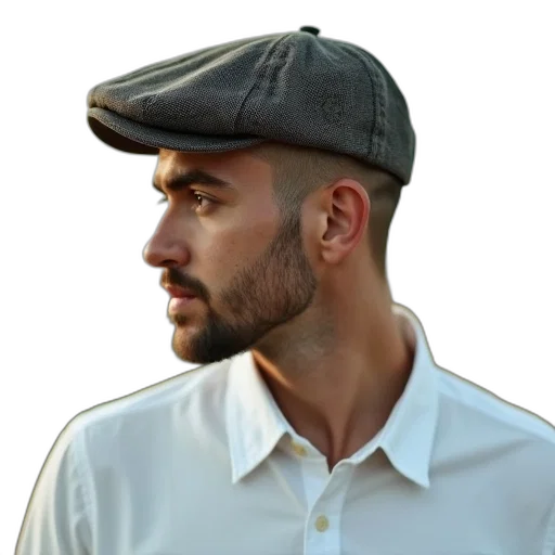 hat, jacket, face, staff, photorealistic, 3d render, cartoon, concept art transparent PNG cut-out
