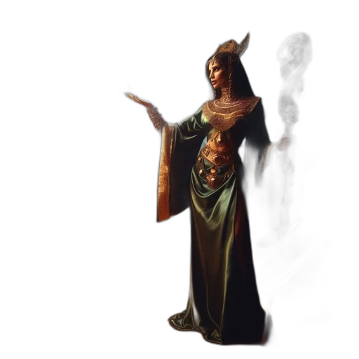 staff, dress, dragon, concept art, fantasy art, pixel art, 3d render, fire transparent PNG cut-out