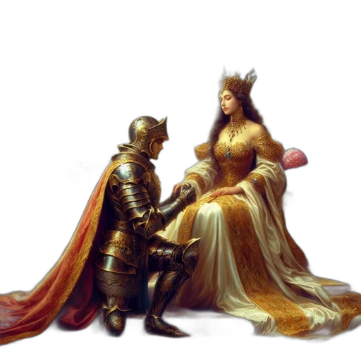 crown, sword, jewelry, robot, concept art, fantasy art, oil painting, comic book art transparent PNG cut-out
