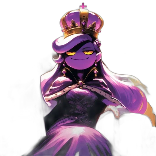crown, dress, staff, hat, concept art, fantasy art, pixel art, anime transparent PNG cut-out