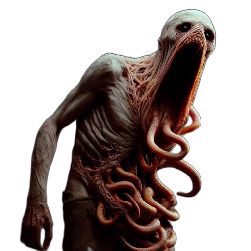 creature, animal, face, mask, concept art, 3d render, photorealistic, comic book art transparent PNG cut-out