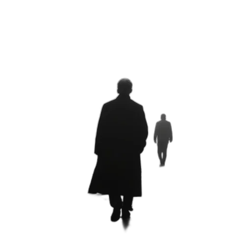 jacket, staff, robot, concept art, 3d render, comic book art, pixel art, fog transparent PNG cut-out