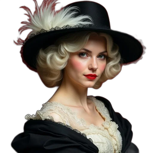 hat, crown, face, jewelry, photorealistic, oil painting, fantasy art, 3d render transparent PNG cut-out