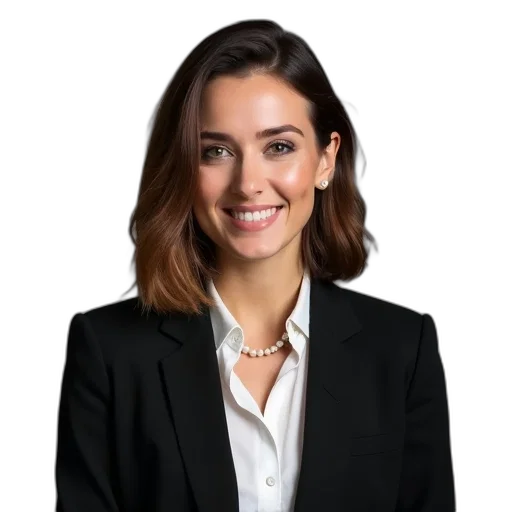 staff, face, jacket, jewelry, woman, shoulder-length, hair, wearing transparent PNG cut-out