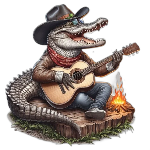 dragon, hat, animal, jacket, concept art, fantasy art, photorealistic, pixel art transparent PNG cut-out