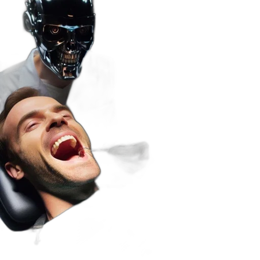 robot, mask, face, creature, concept art, 3d render, photorealistic, cyberpunk transparent PNG cut-out