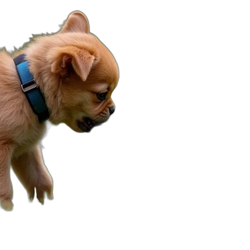 animal, creature, staff, 3d render, two, small, dogs, playing transparent PNG cut-out