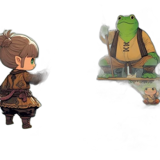 concept art, fantasy art, pixel art, 3d render, forest, earth tones, green, youthful transparent PNG cut-out