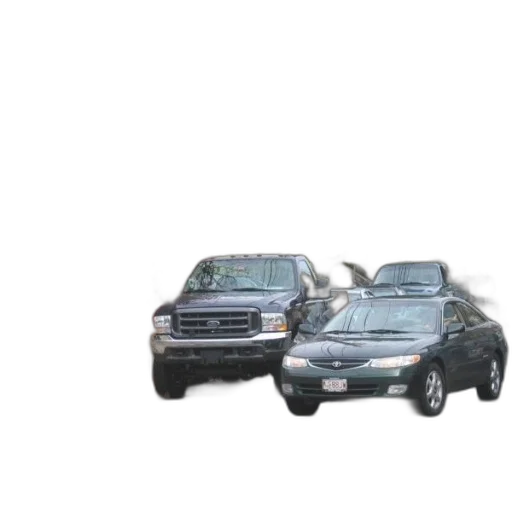 car, 3d render, photorealistic, concept art, green, parked, street, front transparent PNG cut-out