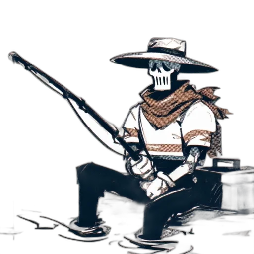 robot, mask, weapon, sword, concept art, comic book art, watercolor, cartoon transparent PNG cut-out
