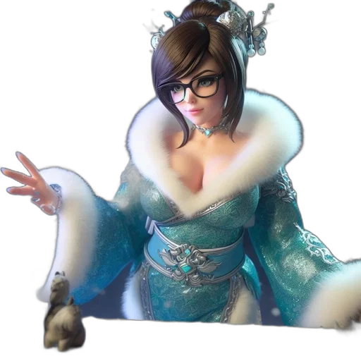 staff, dress, dragon, robot, concept art, 3d render, fantasy art, photorealistic transparent PNG cut-out