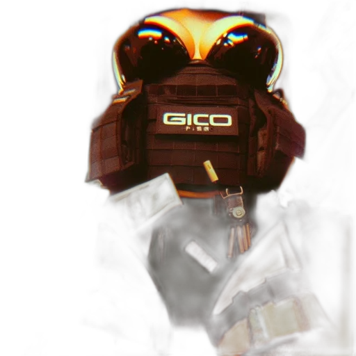 robot, mask, face, creature, 3d render, concept art, pixel art, photorealistic transparent PNG cut-out