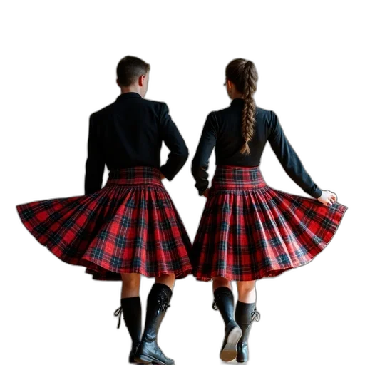 dress, jacket, two, scottish transparent PNG cut-out