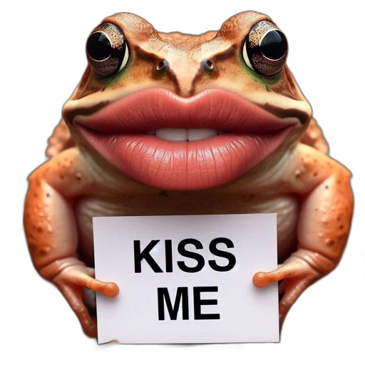 face, mask, creature, animal, photorealistic, close-up, frog, large transparent PNG cut-out