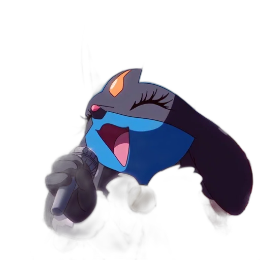 creature, animal, weapon, robot, concept art, 3d render, anime, watercolor transparent PNG cut-out