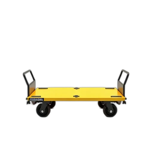 car, furniture, robot, staff, 3d render, concept art, yellow, dolly transparent PNG cut-out