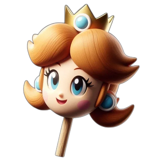 crown, staff, weapon, hair, 3d render, concept art, fantasy art, pixel art transparent PNG cut-out