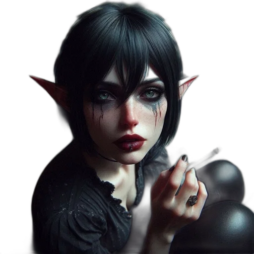face, jewelry, staff, fantasy art, photorealistic, concept art, pixel art, dark transparent PNG cut-out