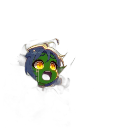 mask, face, staff, creature, pixel art, concept art, fantasy art, 3d render transparent PNG cut-out