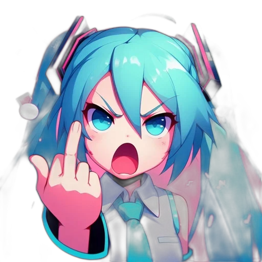 robot, face, weapon, staff, pixel art, anime, vaporwave, cyberpunk transparent PNG cut-out