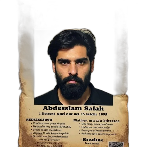 photorealistic, wanted, poster, featuring, man, beard, stern, expression transparent PNG cut-out