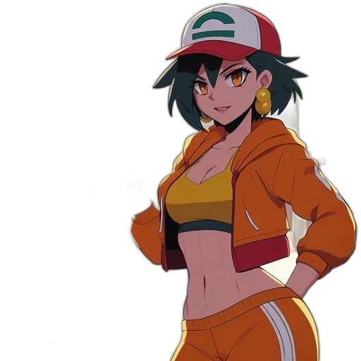 hat, jacket, staff, dress, concept art, anime, cartoon, pixel art transparent PNG cut-out