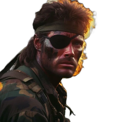 face, weapon, jacket, concept art, cyberpunk, photorealistic, comic book art, man transparent PNG cut-out
