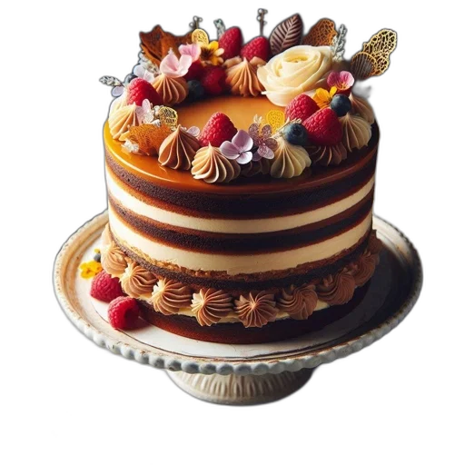 food, crown, hat, 3d render, photorealistic, earth tones, beautifully, decorated transparent PNG cut-out