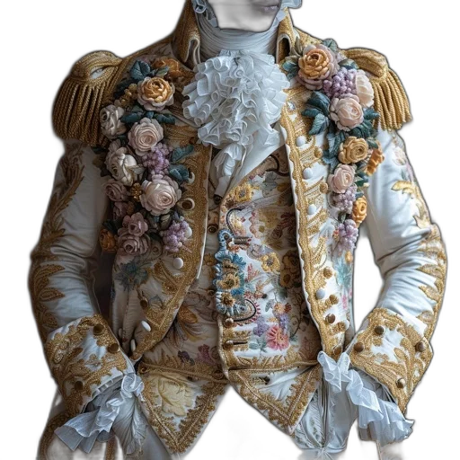 jacket, crown, staff, jewelry, photorealistic, 3d render, pastel, person transparent PNG cut-out