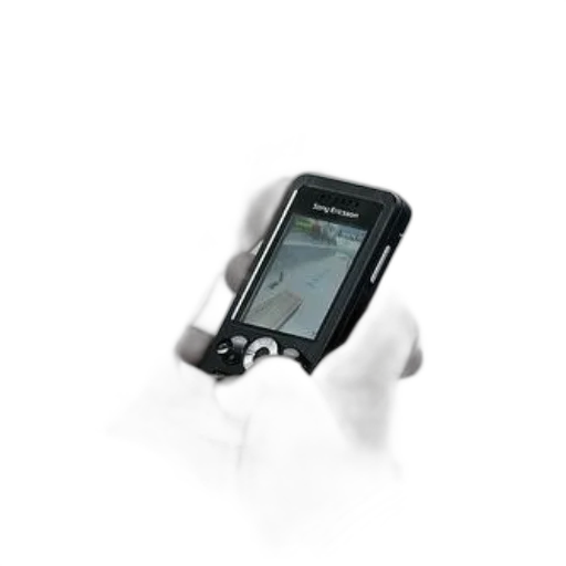 jewelry, staff, robot, person, holding, sony, ericsson, phone transparent PNG cut-out