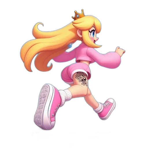 hair, weapon, dress, staff, concept art, pixel art, 3d render, cartoon transparent PNG cut-out