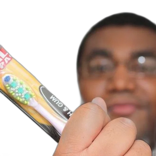 weapon, staff, sword, 3d render, person, holding, toothbrush, package transparent PNG cut-out