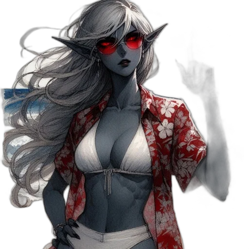 mask, fantasy art, concept art, comic book art, watercolor, red, blue, dark transparent PNG cut-out