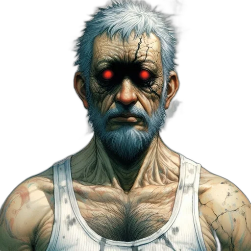 face, mask, staff, creature, concept art, photorealistic, comic book art, fantasy art transparent PNG cut-out