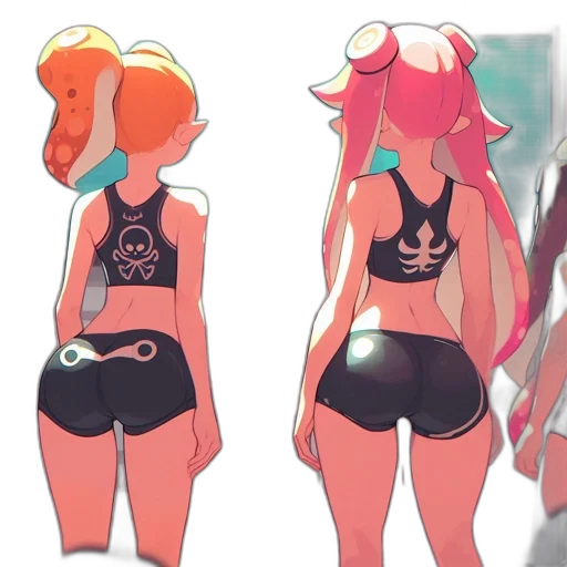 dress, jacket, concept art, anime, cyberpunk, vaporwave, neon lights, neon transparent PNG cut-out