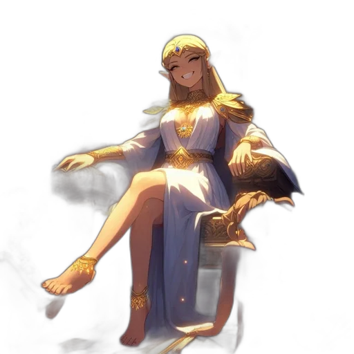 crown, dress, staff, sword, concept art, pixel art, fantasy art, anime transparent PNG cut-out