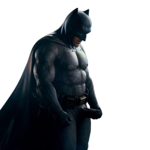 concept art, comic book art, 3d render, batman, stands, soaking, rainfall, amidst transparent PNG cut-out
