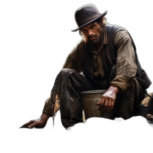 hat, weapon, staff, animal, concept art, photorealistic, 3d render, pixel art transparent PNG cut-out
