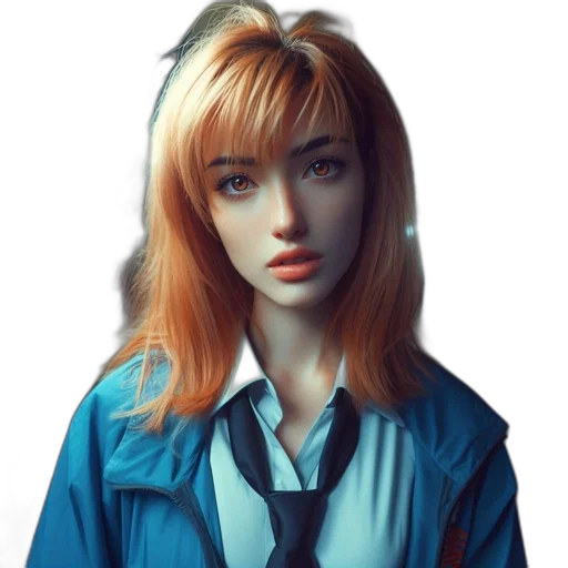 jacket, face, robot, dress, photorealistic, concept art, fantasy art, comic book art transparent PNG cut-out
