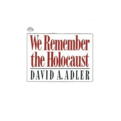 book, cover, titled, remember, holocaust, david, adler, featuring transparent PNG cut-out