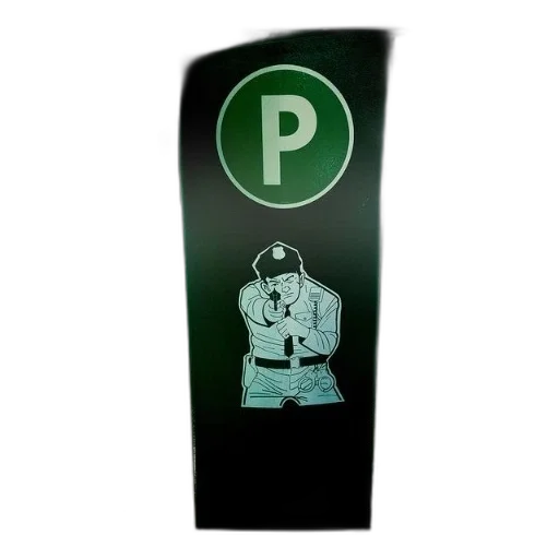 staff, 3d render, parking, sign transparent PNG cut-out