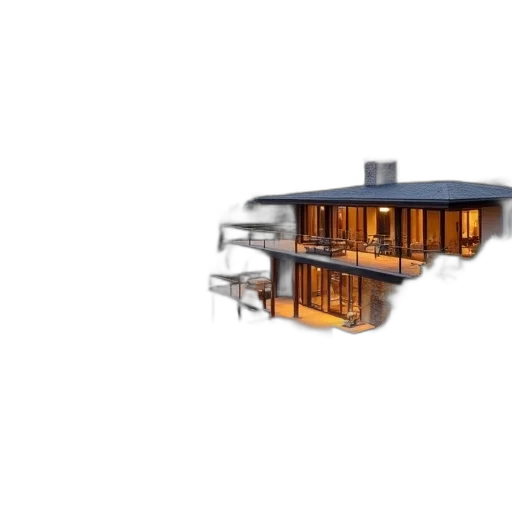 building, furniture, 3d render, concept art transparent PNG cut-out