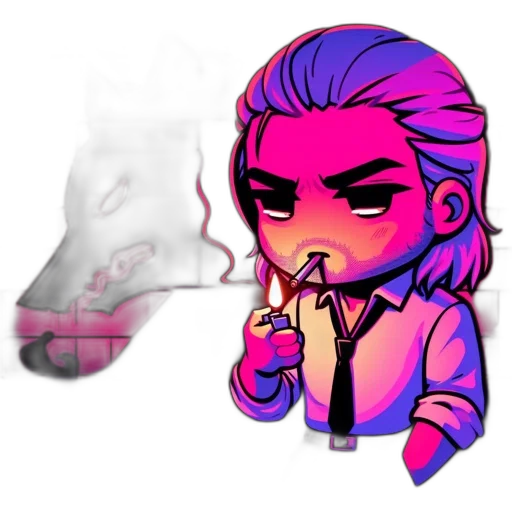 vaporwave, cyberpunk, concept art, pixel art, neon lights, fire, neon, pastel transparent PNG cut-out