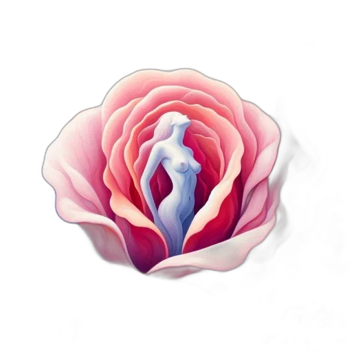 flower, crown, jewelry, face, watercolor, photorealistic, oil painting, 3d render transparent PNG cut-out