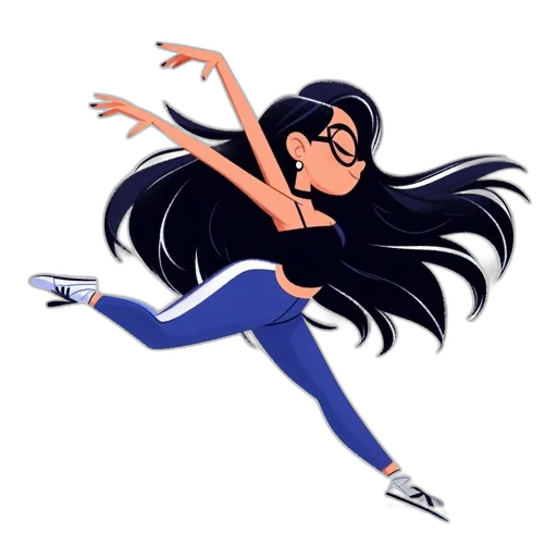 cartoon, concept art, anime, comic book art, animated, female, character, adorned transparent PNG cut-out