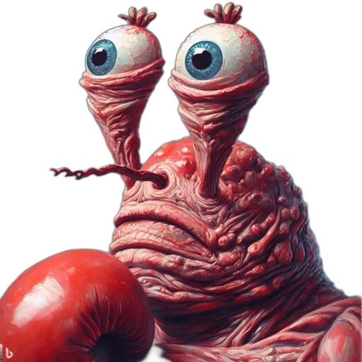 creature, animal, robot, face, concept art, 3d render, photorealistic, outer space transparent PNG cut-out