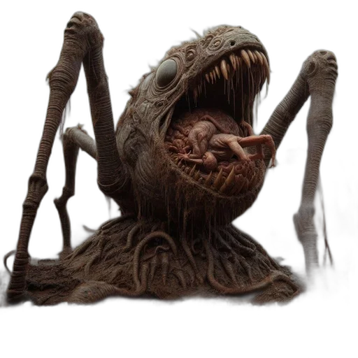 creature, staff, mask, animal, concept art, 3d render, photorealistic, fantasy art transparent PNG cut-out