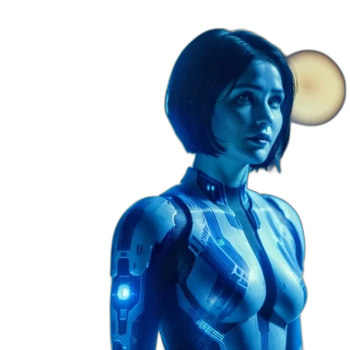 robot, face, concept art, comic book art, cyberpunk, pixel art, outer space, neon lights transparent PNG cut-out